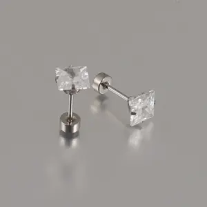 Silver Twisted Cake / 7mm Pair