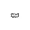 1 Piece Fashion Flower Butterfly Bow Knot Copper Inlay Artificial Pearls Zircon Rings