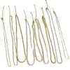Wholesale Simple Style Solid Color Twist Freshwater Pearl Titanium Steel Necklace 1 Piece