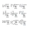 Wholesale 1 Piece Simple Style Commute Geometric Plating Titanium Steel Cartilage Earrings