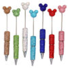 Wholesale Fully rhinestone clay pen, Mickey Mouse glass rhinestone beaded pen