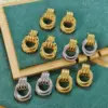 Wholesale Ion Plating (IP) 18K Gold Plated Real Gold Plated Geometric 304 Stainless Steel Casual Waterproof Non Tarnish Ear Studs