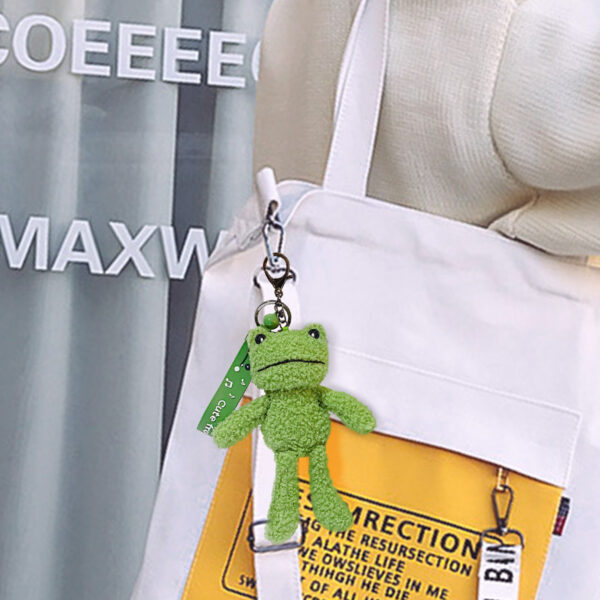 oly-f92344f6a51adbe18ca14e6ad79b1bd0 Wholesale Personalized Plush Key Chain Frog Men's Key Chain Small Gift Girl's Bag Pendant Doll Machine Doll Small Pendant