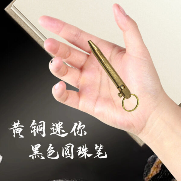 Wholesale Mini keychain brass pen