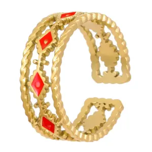 46 18K real gold X498