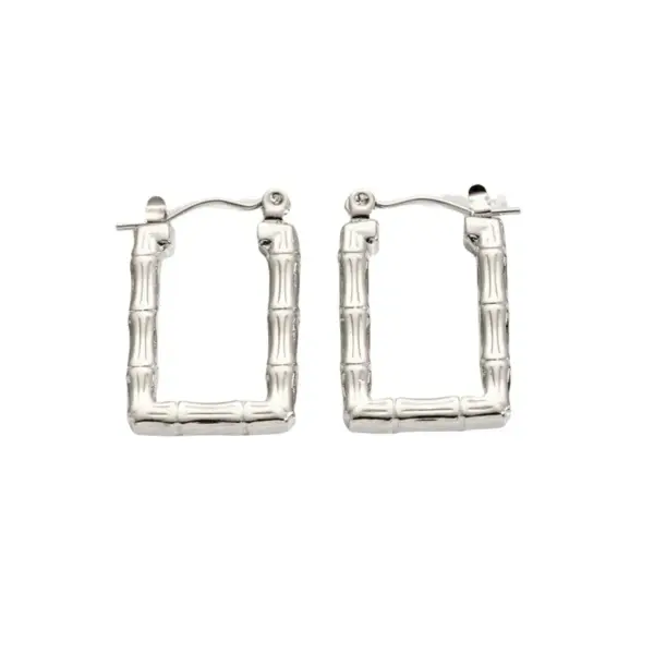 Wholesale 1 Pair Simple Style Geometric Titanium Steel Earrings