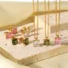 Wholesale PVD Coated Real Gold Plated 304 Stainless Steel Fashion Waterproof Non Tarnish 304 Stainless Steel Earrings