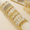 Wholesale Jewelry Niche Design Sense Cross Bracelet suit Sweet Cool Beaded Shell Pearl Bracelet