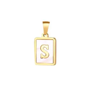 Gold / Letter S without Chain