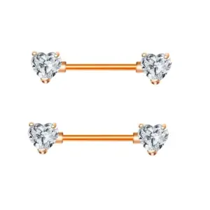 Rose Gold White Diamond Pairs