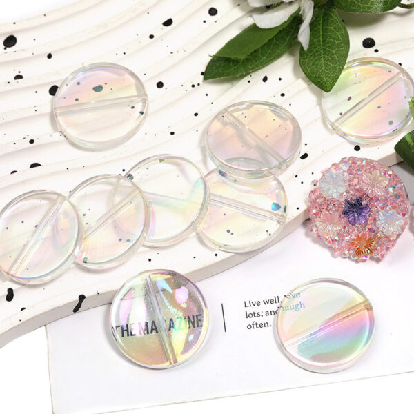 Wholesale Red printed beads