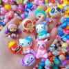 Wholesale Cute soft rubber beads, mixed styles, DIY mobile phone chains, jewelry accessories, bag pendants, keychains, silicone material wholesale.