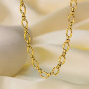 【QYH646】Interlocking Necklace / Gold