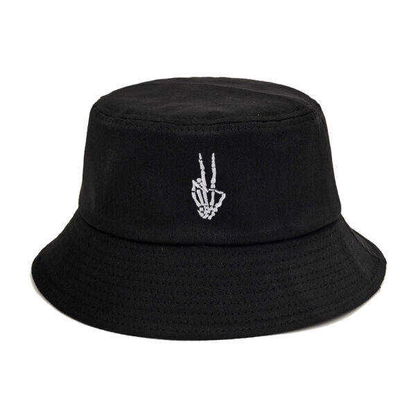 Wholesale Skull Finger Embroidered Bucket Hat
