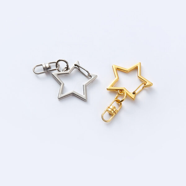 oly-f979e1759fa4f5ef5eeb7aec27085017 Wholesale Five-star clip 8-character buckle star buckle five-inted star key metal DIY comic peripheral five-inted star buckle in stock