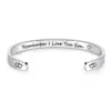 Wholesale Fashion C Shape Letter Stainless Steel Bangle