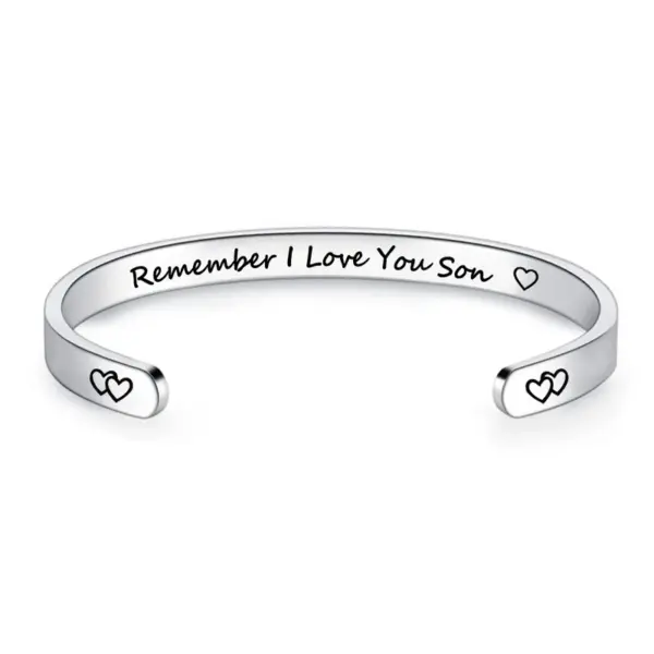 Wholesale Fashion C Shape Letter Stainless Steel Bangle