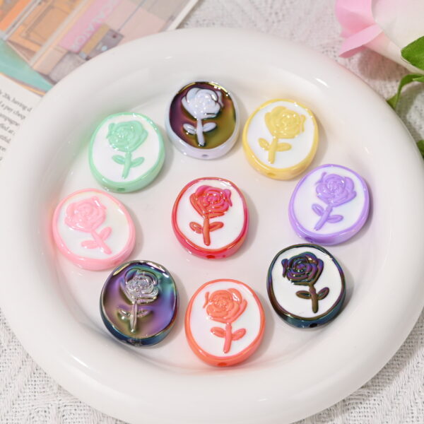 Wholesale Chanel-style straight-hole irregular-shaped beads