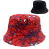 Wholesale Cross-Border New Spider Print Fisherman Hat Cartoon Anime Peripheral Sun Hat Foreign Trade Hot-Selling Versatile Basin Hat Trend