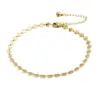Wholesale Simple Style Flower Titanium Steel Plating 18k Gold Plated Women's Anklet