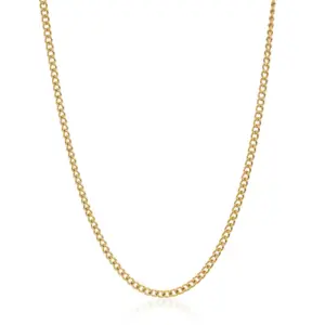 Golden 4mm Curb Necklace