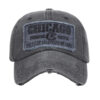Wholesale Spring cross-border wash cotton Amazon three-dimensional embroidered baseball cap washed old Chicago cap B1171