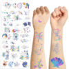 Wholesale Cross-Border New Cartoon Ins Colorfulful Line Tattoo Stickers Waterproof Party Party Gifts Funny Fun Stickers