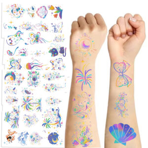Wholesale Cross-Border New Cartoon Ins Colorfulful Line Tattoo Stickers Waterproof Party Party Gifts Funny Fun Stickers