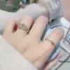 Wholesale Modern Style Crown Copper Plating Inlay Artificial Diamond Rings