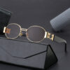 Wholesale Round Frame Sunglasses Metal Trendy Iuencer Sunglasses for Women Retro Lisa Style Photo Sunglasses