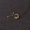 Wholesale Ear Cartilage Rings & Studs Fashion U Shape Copper Diamond Zircon