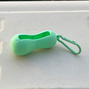 Protective case + carabiner / Peanut mint green