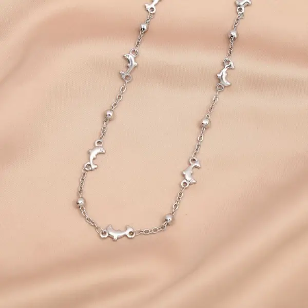 Wholesale Lady Dolphin 304 Stainless Steel 18K Gold Plated Bracelets In Bulk