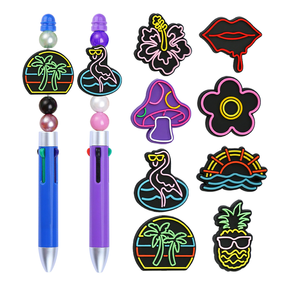 Wholesale Colorful cartoon ballint pen beads