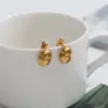 1 Pair Simple Style Geometric Plating 304 Stainless Steel 18K Gold Plated Ear Studs