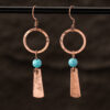 Wholesale Supply Retro Western Style Turquoise Decorative Earrings