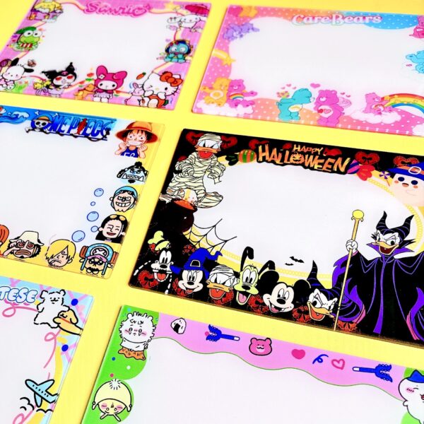 Wholesale New Acrylic Writing Board Message Board Sanrio One Piece Rainbow Bear Cross-Border Tk Us and Japan Version Hot 15cm