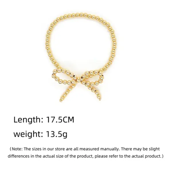 Wholesale Simple Style Classic Style Bow Knot Imitation Pearl Copper Wholesale Bracelets