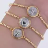 Wholesale Jewelry Simple Style Classic Style Cross Virgin Mary Copper 18K Gold Plated Plating Bracelets