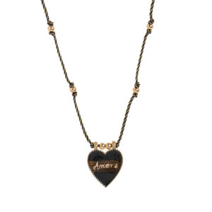 Black love necklace