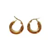 Wholesale 1 Pair Simple Style Solid Color Plating Stainless Steel Earrings