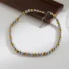 Wholesale Jewelry IG Style Basic Round 304 Stainless Steel 18K Gold Plated Beaded Plating Stainless Steel Jewelry Sets