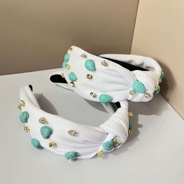 Wholesale Fabric Bohemian Style Knotted Wide-Brimmed Headband