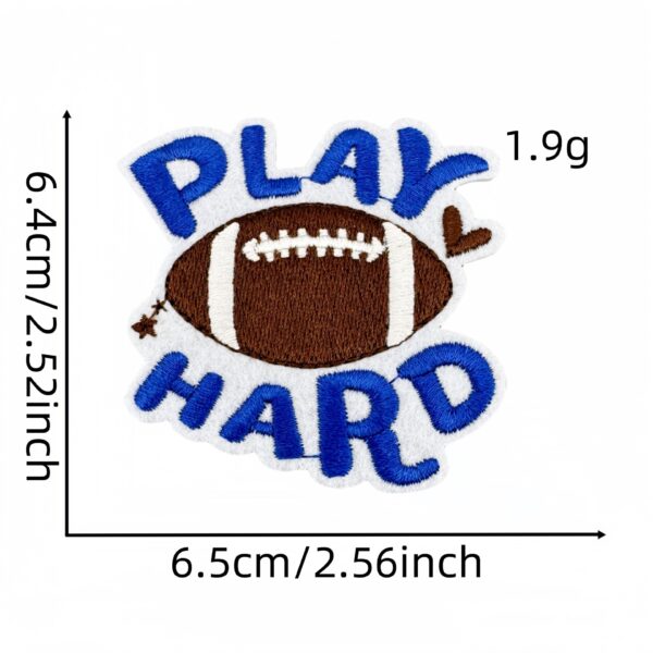 oly-fa15ef44bbfa8b5a4b5a07fd1093af3c Wholesale Cross-Border Cartoon Rugby Embroidery Cloth Patch Sports Series Patch Accessories Badge Cloth Label Ironing Model Ready for Sale