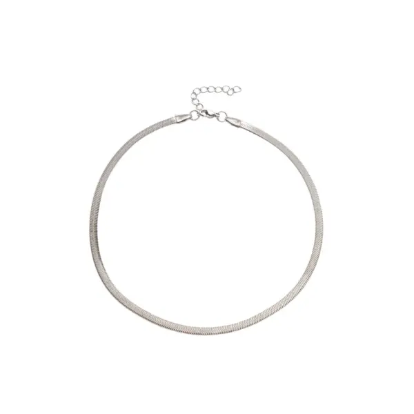 Fashion Geometric Solid Color Titanium Steel Necklace 1 Piece