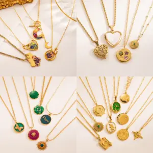 Stainless Steel Pendant Necklace-1 Random Style