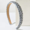 oly-fa22e688811eec840e9351db15915cd0 Wholesale Homing Korean Style Woven Crystal Beaded Hair Hoop Small Thin Edge All-match Face Washing Hair Card High-grade Hair Aessories