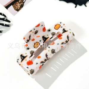 #07 glitter witch hat spider bat