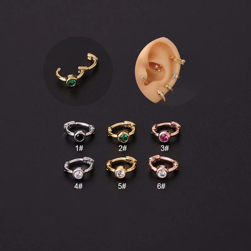 Wholesale Ear Cartilage Rings & Studs Geometric Copper Plating