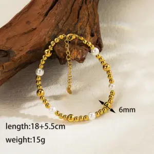 Bracelet-Gold 6mm